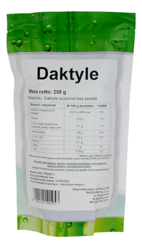 Daktyle bez pestek 250g VIVIO