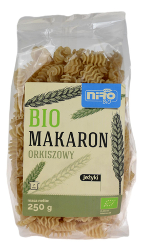 Makaron orkiszowy jeżyki BIO 250g NIRO