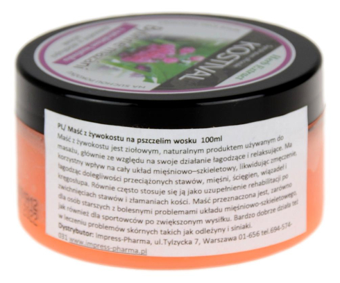 Maść z żywokostu na pszczelim wosku 100ml VIVACO