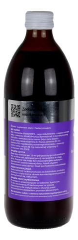 Śliwka sok 500ml EKAMEDICA