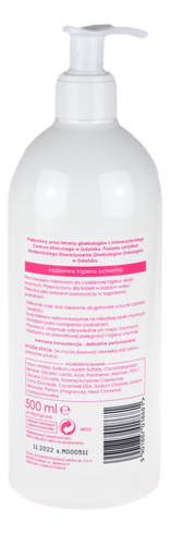 INTIMA kremowy płyn do higieny intymnej z kawasem mlekowym 500ml ZIAJA