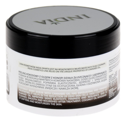 Peeling kokosowy z olejem z konopi