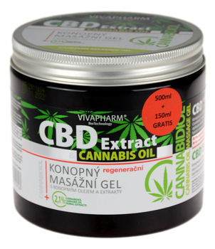 Żel do masażu CBD z Cannabidiolem 500ml VIVAPHARMA