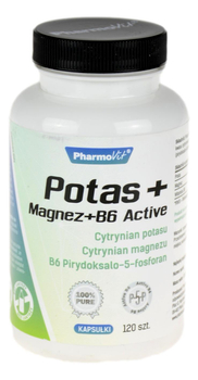 Potas + Magnez + B6 Active 120kaps PHARMOVIT