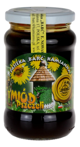 Miód gryczany 450g Pasieka BARĆ Kamianna