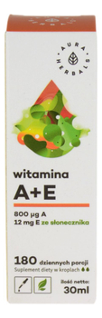 Witamina A + E w kroplach 30ml AURA