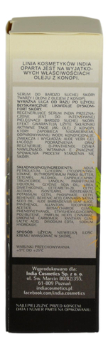 Serum do bardzo suchej skóry z olejem z konopi 50ml INDIA
