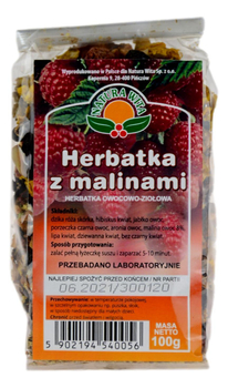 Herbatka z Malinami 100g NATURA WITA