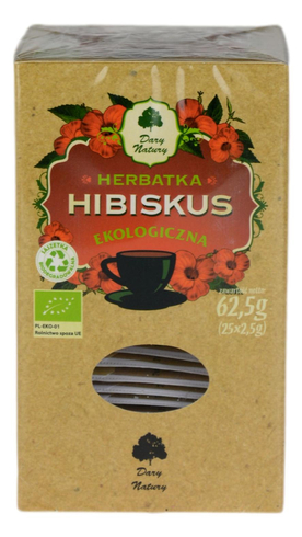 Herbatka Hibiskus EKO 25x2,5g DARY NATURY