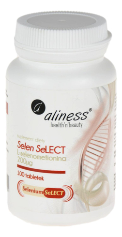 Selen Select L-selenometionina 200µg 100 tabl ALINESS