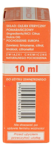 Olejek eteryczny pomarańczowy 10ml ETJA
