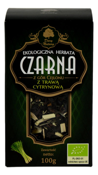 Herbata czarna z trawą cytrynową EKO 100g DARY NATURY