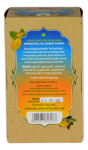 Herbatka Na Dzień Dobry EKO 25x1,5g DARY NATURY