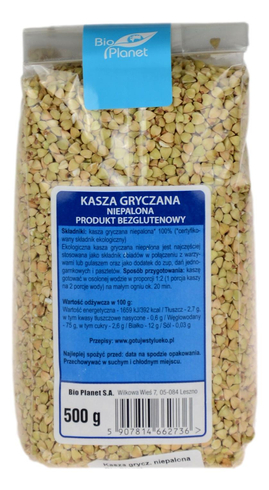 Kasza gryczana niepalona BIO 500g BIO PLANET