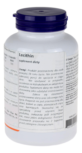 Lecytyna bez GMO 1200mg 100kaps. NOW