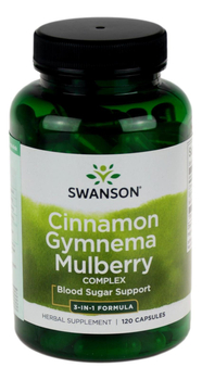 Cynamon Gymnema Morwa - Kompleks 120kaps SWANSON