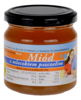 Miód z mleczkiem pszczelim 250g ŁYSOŃ