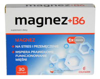 Magnez+B6 30 kapsułek COLFARM