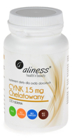 Cynk chelatowany 15mg 100 tabl ALINESS