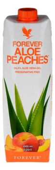 Aloe Vera Peaches (Miąższ z liści aloesu z sokiem z brzoskwiń oraz Witaminą C) 1L FOREVER