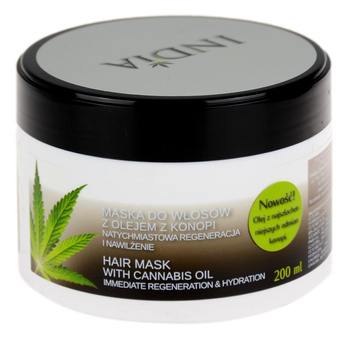Maska do włosów z olejem z konopi 200ml INDIA