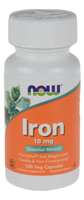Żelazo Iron 18mg 120 weg.kaps. NOW