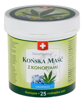 Końska Maść Szwajcarska z Konopiami chłodząca 250ml HERBAMEDICUS
