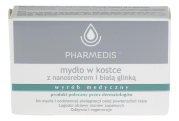 Mydło w kostce z nanosrebrem i białą glinką 100g PHARMEDIS