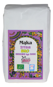 Mąka żytnia razowa typ 2000 BIO 1kg BIOBABALSCY