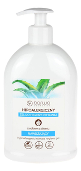 Hipoalergiczny żel do higieny intymnej z sokiem z aloesu 500ml BARWA