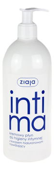 INTIMA kremowy płyn do higieny intymnej z kawasem hialuronowym 500ml ZIAJA