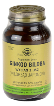 Ginkgo Biloba (Miłorząb japoński) 60 kaps SOLGAR