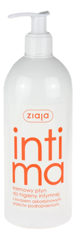 INTIMA kremowy płyn do higieny intymnej z kawasem askorbinowym 500ml ZIAJA