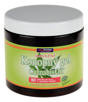 Żel do masażu z olejem konopnym 5% 500ml VIVAPHARMA