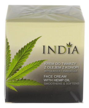 Krem do twarzy z olejkiem z konopi 50ml INDIA