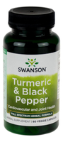 Turmeric (Kurkuma) Czarny pieprz 60kaps SWANSON