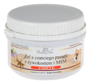 Żel z czarciego pazura z żywokostem i MSM FORTE 350ml FARM-VIX