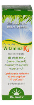 Witamina K2 w kroplach 20ml DR. JACOB'S
