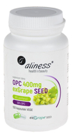 Ekstrakt z pestek winogron (OPC exGrapeSeeds) 400mg 100kaps ALINESS