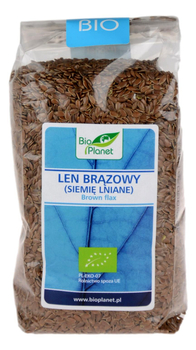 Len brązowy BIO 400g BIOPLANET