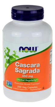 Cascara sagrada 450 mg 250 kaps. NOW
