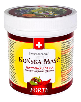 Końska Maść Szwajcarska rozgrzewająca FORTE 250ml HERBAMEDICUS