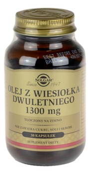 Olej z wiesiołka dwuletniego 1300 mg 30 kaps. SOLGAR