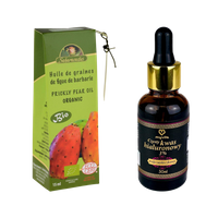 Zestaw na zmarszczki Olej z nasion opuncji figowej 15ml + Kwas hialuronowy 30 ml