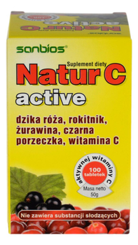 Natur C active - odpornosć 100 tabletek SANBIOS