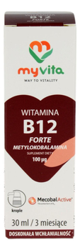 Witamina B12 w kroplach 30ml MYVITA