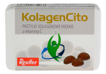 KolagenCito - Pastylki kolagenowe miękkie z witaminą C - 48g REUTTER