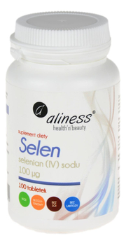 Selen (selenian (IV) sodu) 100µg 100tabl ALINESS