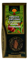 Herbata zielona z owocami maliny i truskawki 100g NATURA WITA