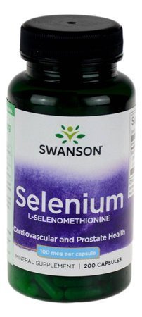 Selen (Selenium) 100mcg - 200 kaps SWANSON